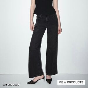 NWT H&M HIGH RISE WIDE LEG JEANS